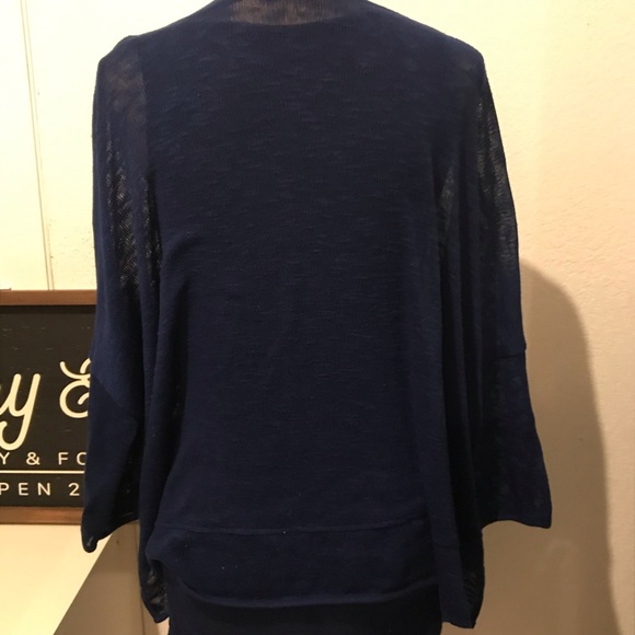 Women’s navy blue double layer top - Picture 4 of 5